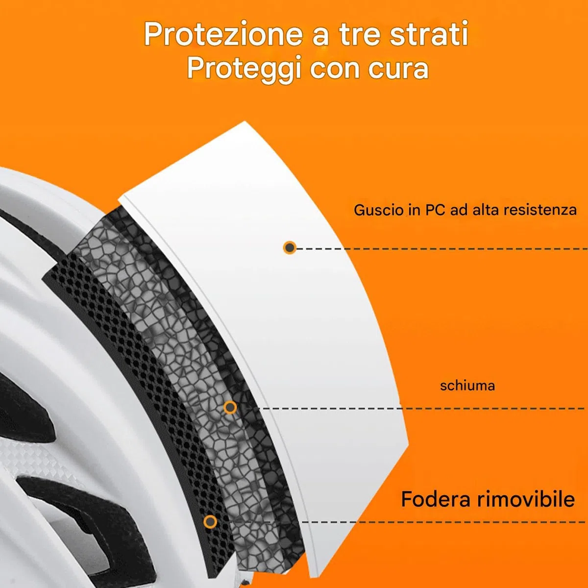Casque de vélo anti-traumatisme léger réglable