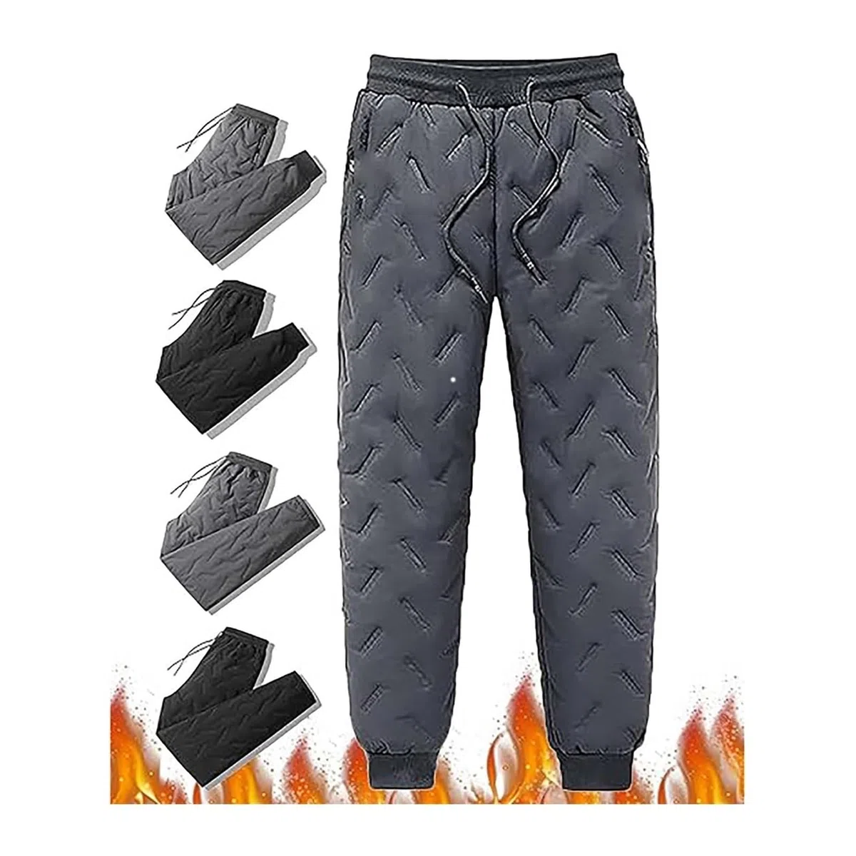 Pantalon De Jogging for Homme en Coton Doublé Thermique Chaud d'hiver en Polaire for Entraînement, Pantalon De Sport, Pantalon De Sport De Loisirs avec Poches S-7XL(Gray A,6XL)