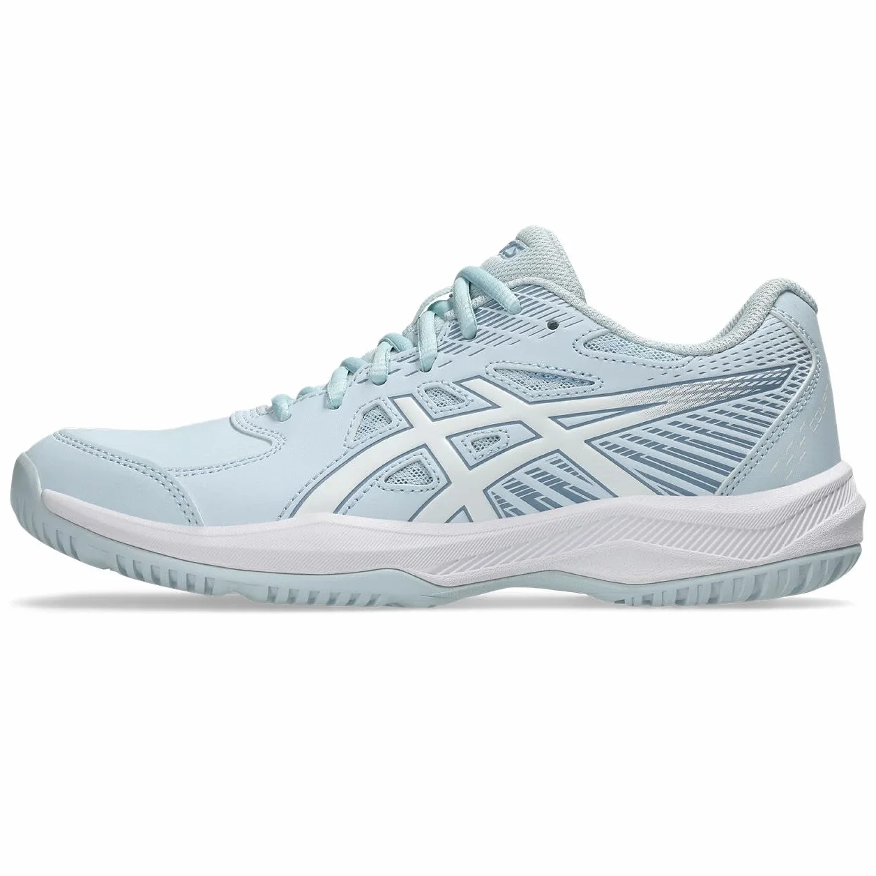 Asics Femme Court Slide 4, Sky White, 40 EU