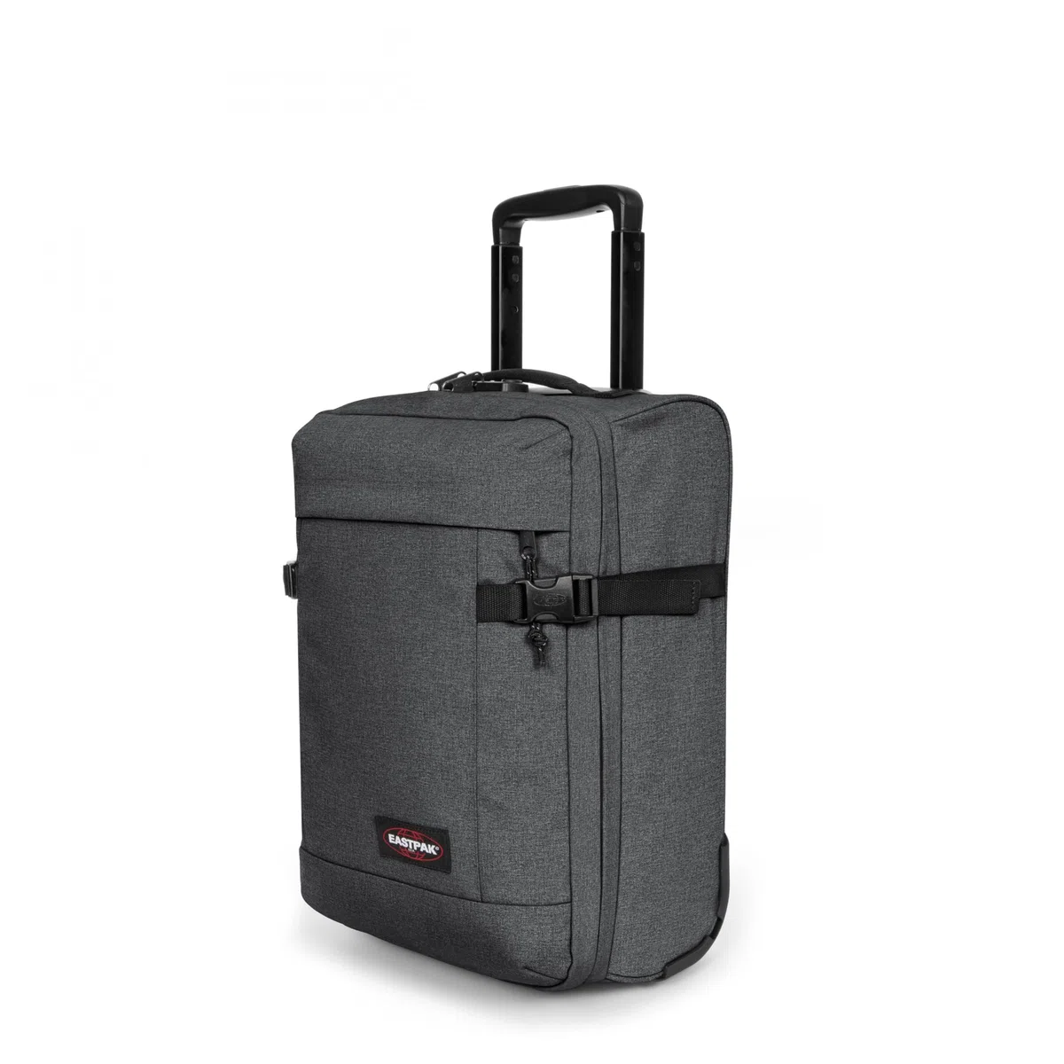 Eastpak Tranverz XXS Valise Cabine (45 x 32 x 20 cm), Bagage à Main Léger avec Roues, Serrure TSA & Double Compartiment, Valise de Voyage Déperlante - BLACK DENIM