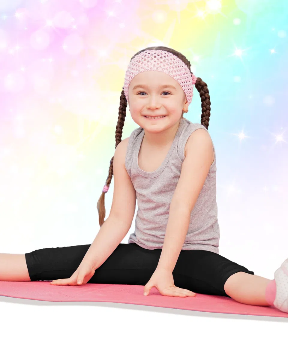 Lot de 6 leggings capris pour filles - Legging court d'été pour l'école