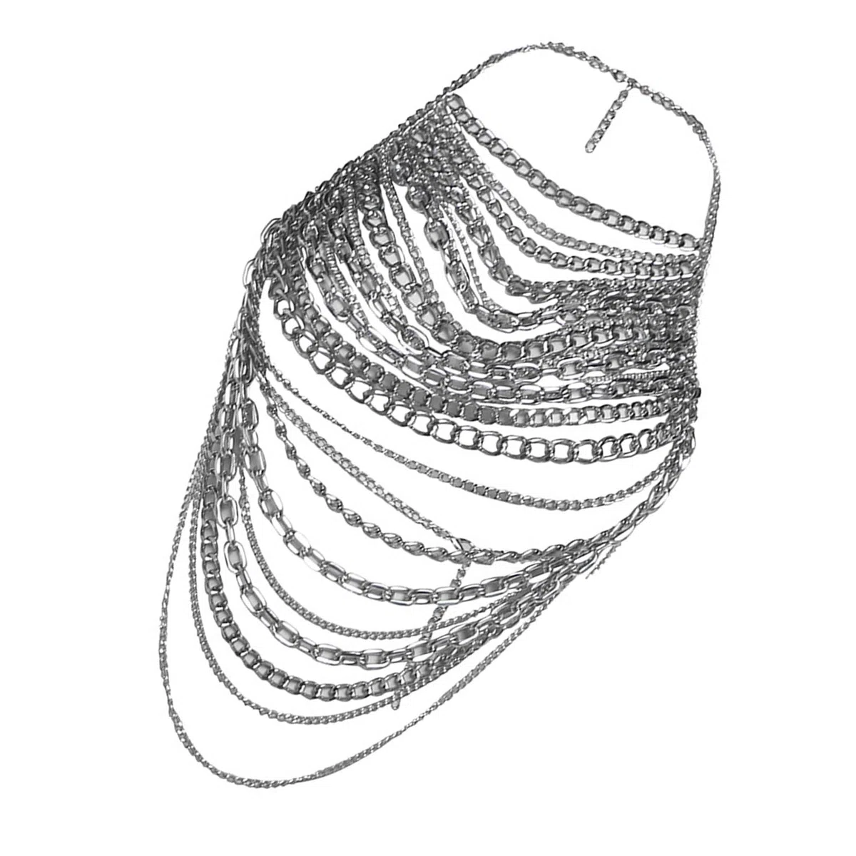 Chaîne de corps tendance - Bijoux de corps élégants - Texture métallique pour améliorer n'importe quelle tenue - Chaîne en métal dos nu