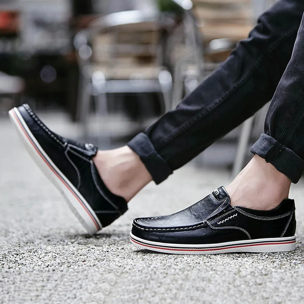 Mocassins de Conduite Décontractés pour Hommes Business Brogue Chaussures Confort Sport Walking Light Moccasin