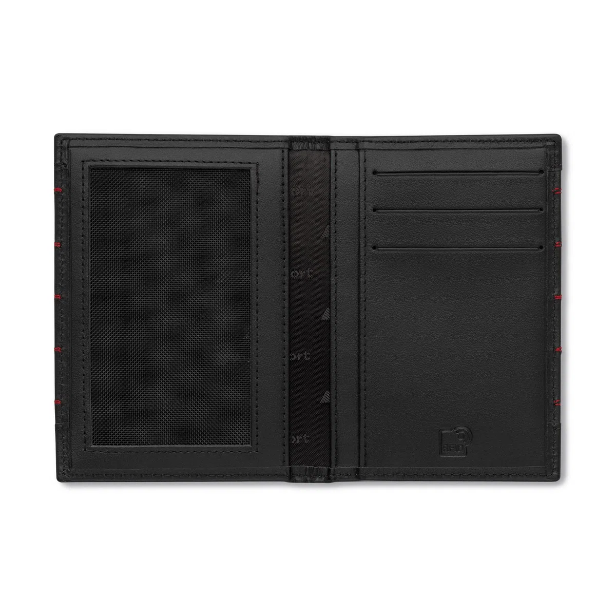 Audi 3152201500 Étui de Protection en Cuir pour Carte d'identité de Voiture Noir/Rouge Audi Sport Design