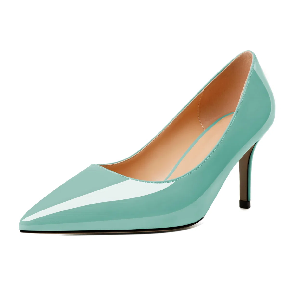 Soireelady Femmes Bout Pointu Talons Aiguilles 6.5cm Pantoufles Confortables Mariage Partie Robe Chaussures