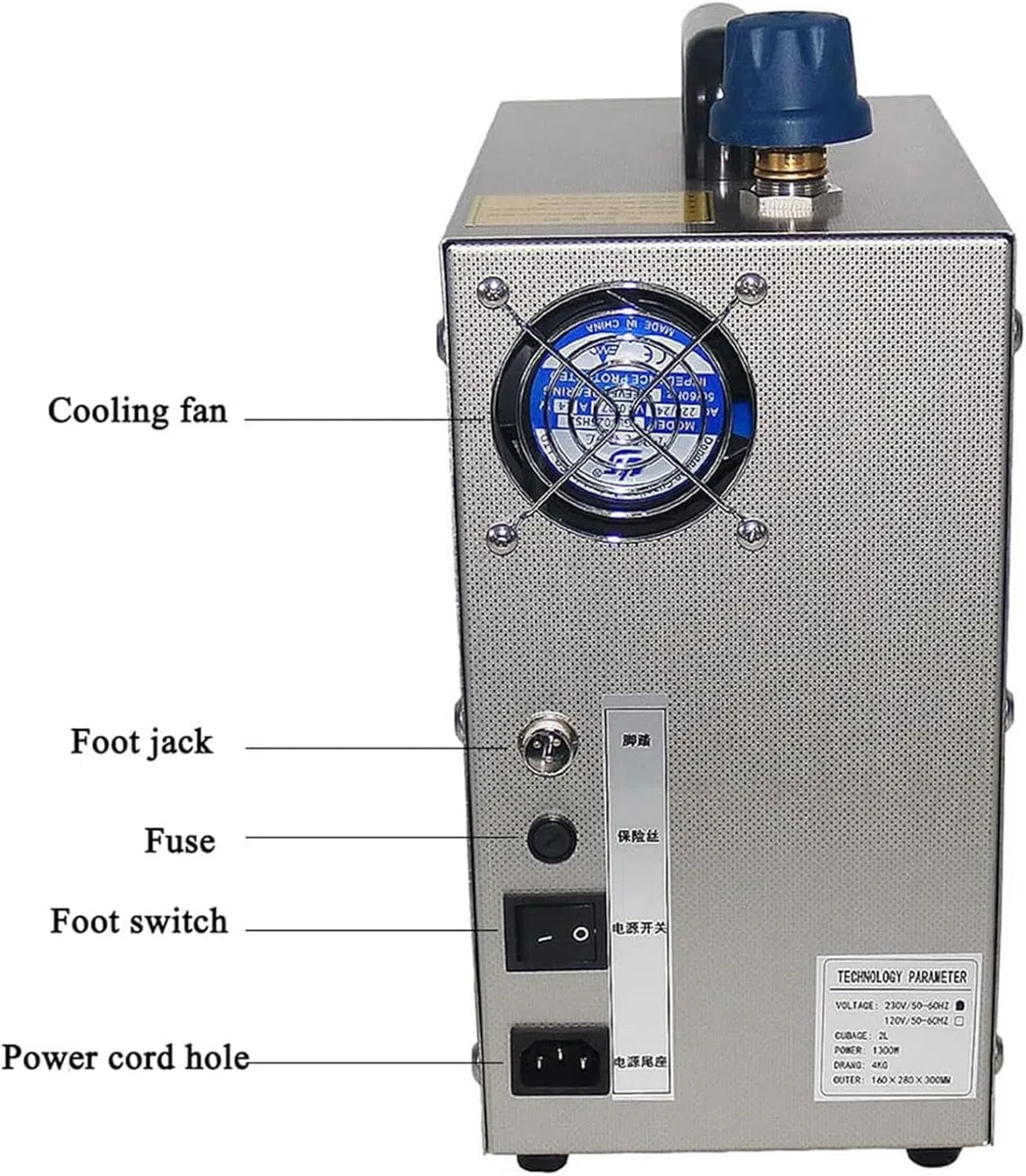 Nettoyeur De Bijoux Machine De Nettoyage à La Vapeur Or Et Argent Acier Inoxydable 2l / 4l Nettoyeur à Vapeur D’Argent Et D’Or Orfèvrerie Équipement Industriel pour Bijo, 2L, 110V