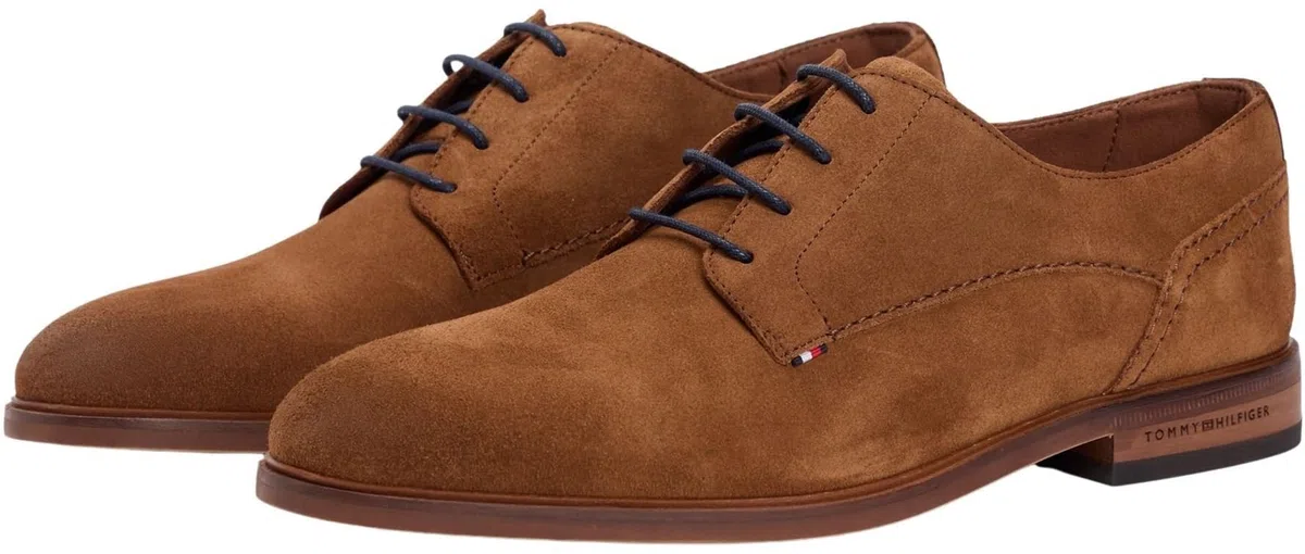 Tommy Hilfiger Homme Hilfiger Suede Dress Shoe Fm0fm05776 Chaussures Derby