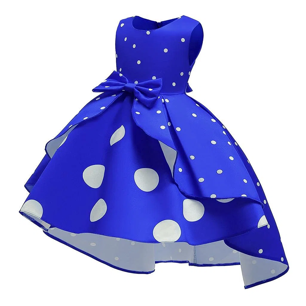 Robe Noel Fille Vintage Tenue Costume Noel Fille À Nœud Pois Robe de Noel Fille sans Manches Robe Princesse Fille Robe Ceremonie Bapteme Soiree Enfant Fille Noël Carnaval