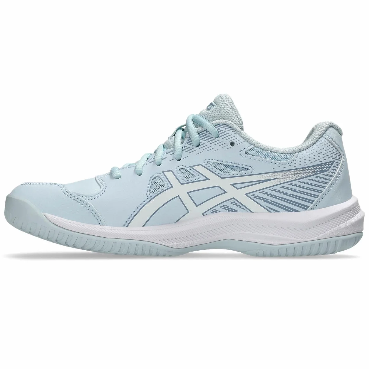 Asics Femme Court Slide 4, Sky White, 40 EU
